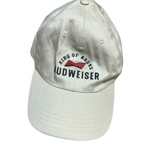 Bud King of Beers Hat Strapback Twill  Baseball Cap Budweiser Dad Cap